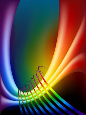 Abstract rainbow background clipart
