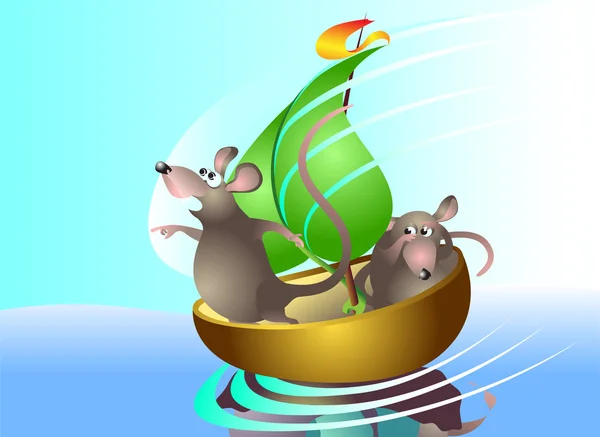 stock vector Rats-sailors