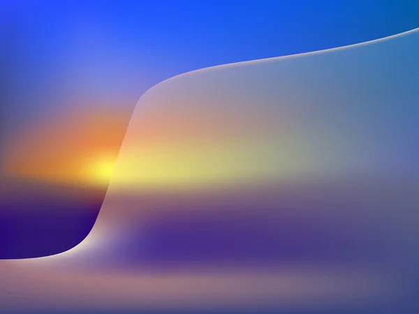 Fond abstrait avec coucher de soleil — Image vectorielle