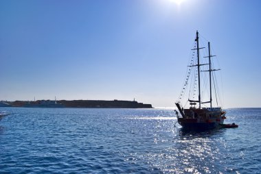 Ship At Sunset