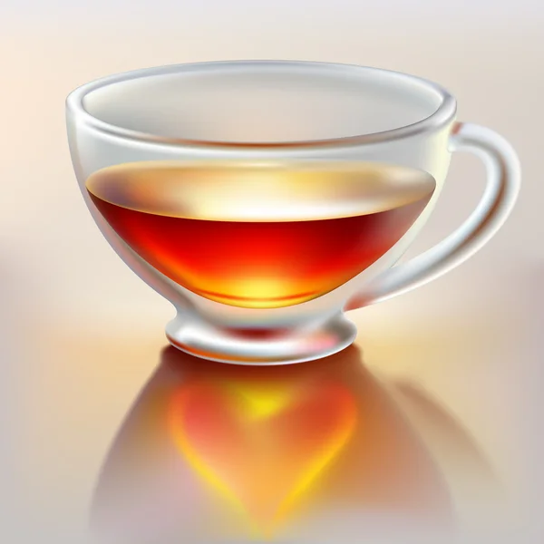 Filiżanka herbaty z miłości — Wektor stockowy