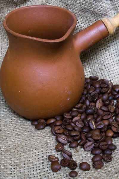 Stock image Coffee Pot and Coffee Beans