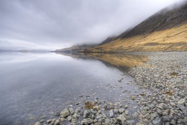 Fjord in iceland clipart