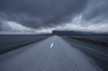 Road in iceland clipart