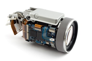 Disassembled camera clipart