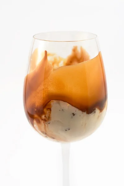 stock image Ice cream in a tall glass