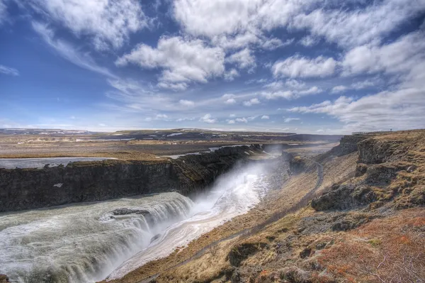 Waterval in IJsland — Stockfoto