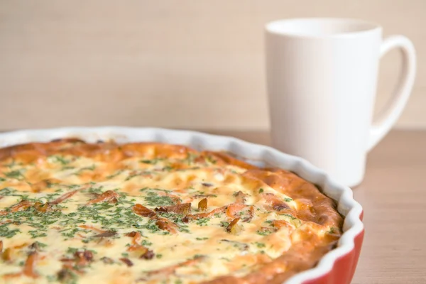 stock image Quiche on a plate