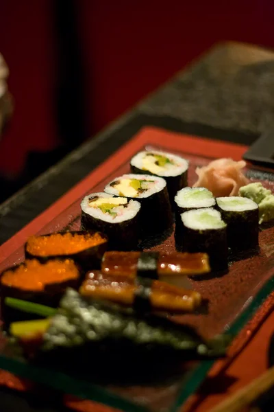 stock image Sushi set in a restaurant