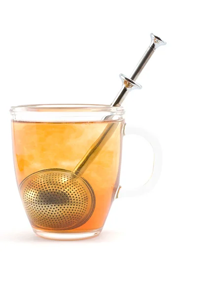 Cup of brewing tea — Stock Photo, Image