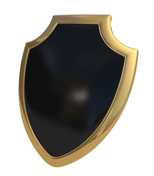 Black shield — Stock Photo, Image