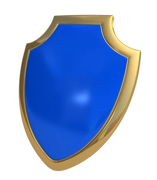 Темно-синий щит — стоковое фото