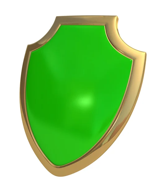 Зеленый щит — стоковое фото