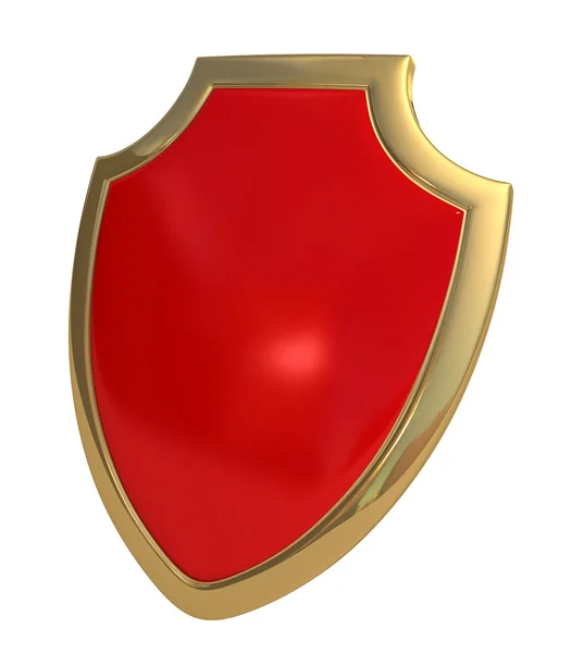 Escudo vermelho — Fotografia de Stock