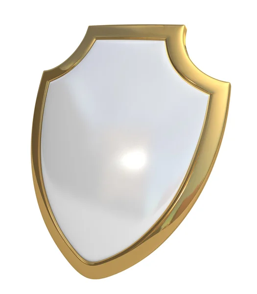 White shield — Stock Photo, Image