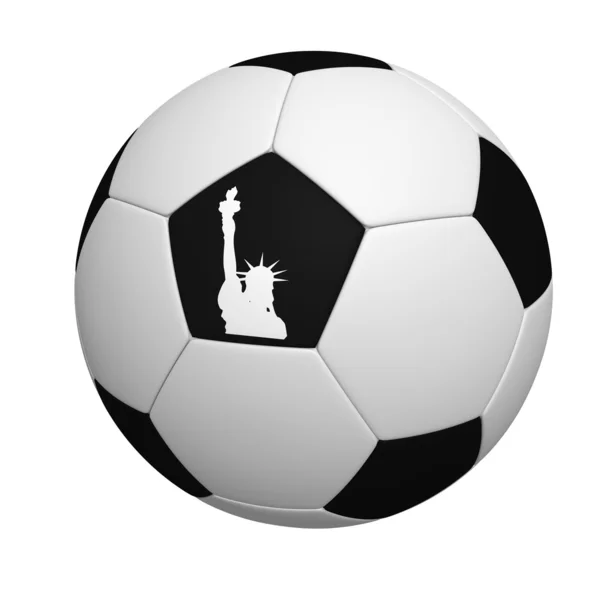 Мяч со статуей Свободы — стоковое фото