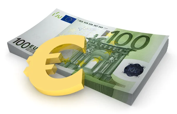 Foglia di euro # 4 — Foto Stock