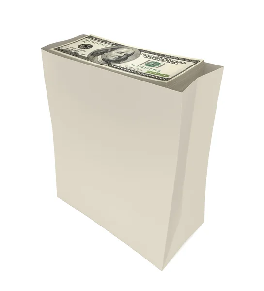 Package of dollars — Stock Photo, Image