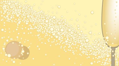 Champagne - vector background clipart