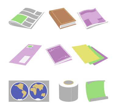 Paper goods clipart