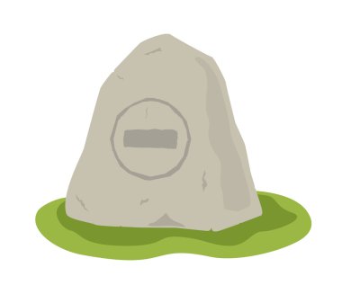 Stone - road sign clipart