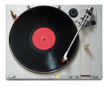Vintage Vinyl player clipart