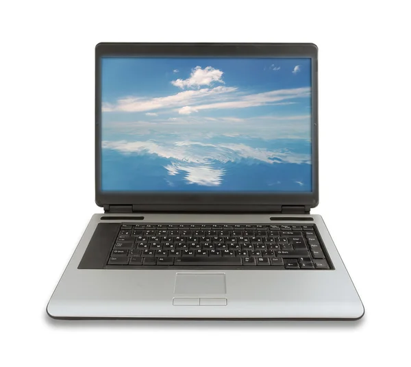 stock image Laptop on white background