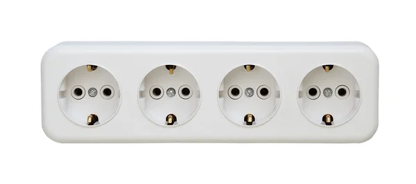 stock image White sockets isolated