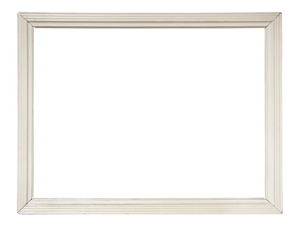 Quadro-quadro de madeira branco — Fotografia de Stock
