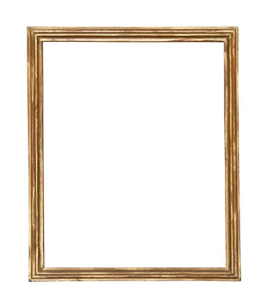 Wooden picture-frame isolated on white b — Stock Photo, Image