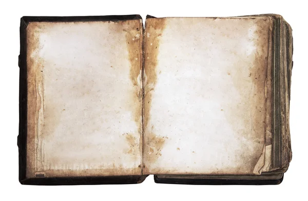 Винтажная книга, изолированная на белой спинке — стоковое фото
