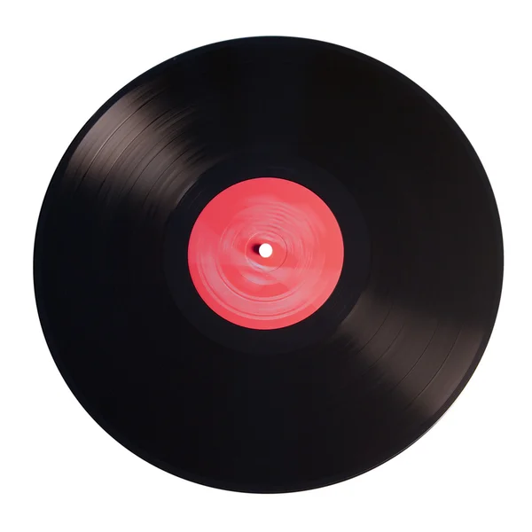 Old vinyl record isolated on white backg — Stock Photo, Image