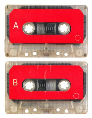 Audio cassette isolated clipart