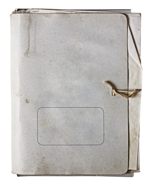 Παλιό φάκελο με στοίβα χαρτιών — Φωτογραφία Αρχείου