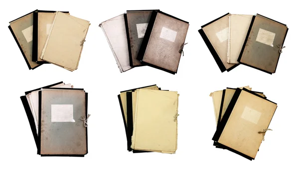 Set of old folders — Stock Photo, Image