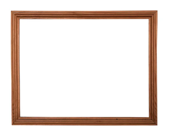 Drewniane pictureframe na białym tle — Zdjęcie stockowe