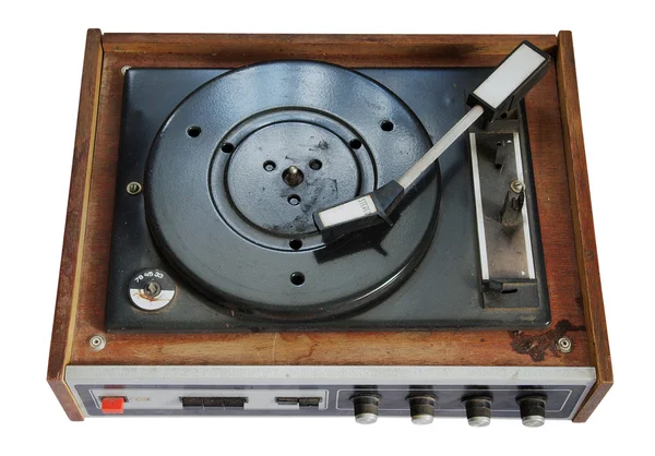 Old record-player isolated — Stock Photo, Image