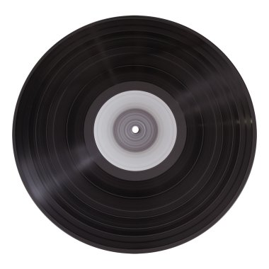 Old vinyl record, clipping path clipart