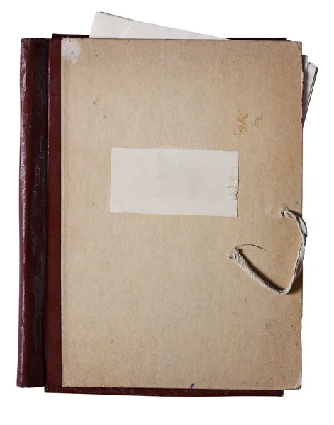 Old folder with papers — Stock Photo, Image
