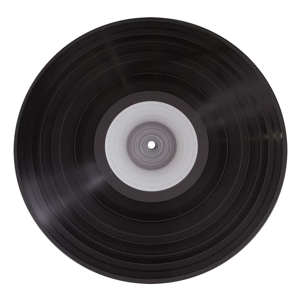Old vinyl record, clipping path — Stock Photo, Image