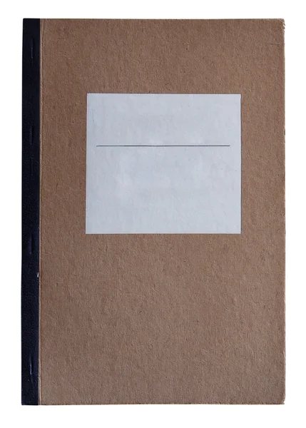 Caderno velho isolado — Fotografia de Stock
