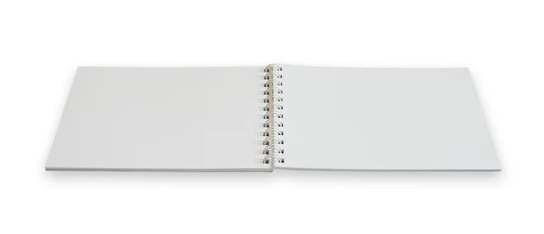 하얀 배경으로 분리 된 노트 — 스톡 사진