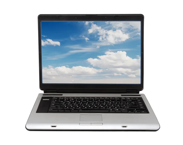 stock image Laptop on white background