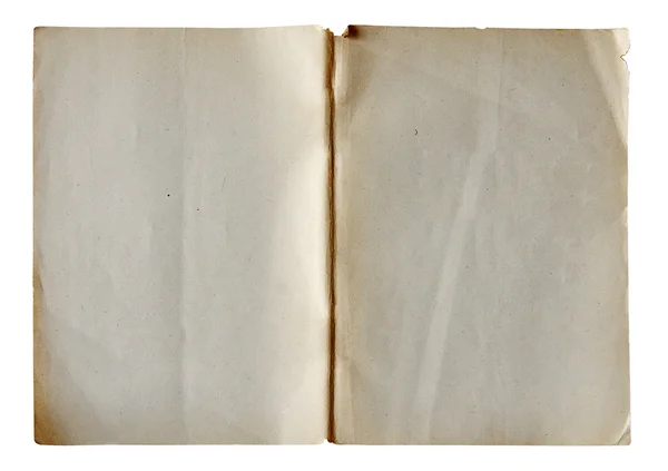Páginas vazias isoladas no fundo branco — Fotografia de Stock