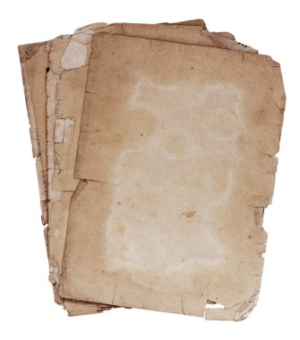 Eski kağıtlar yığını