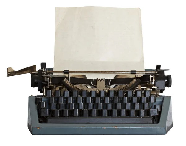 Alte Schreibmaschine mit Papier — Stockfoto