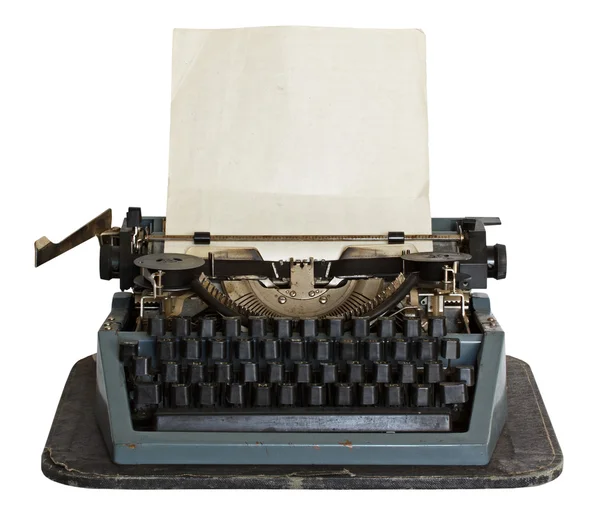 Vintage schrijfmachine met papier — Stockfoto