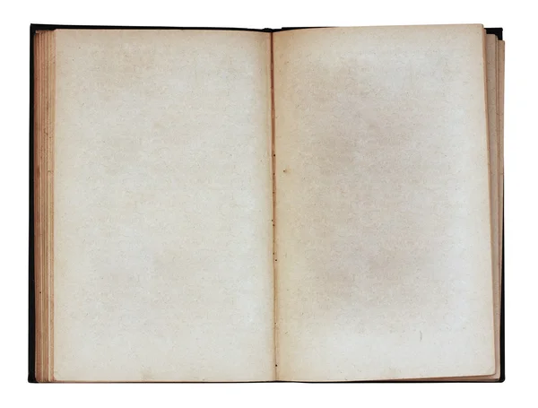 Libro abierto en blanco aislado —  Fotos de Stock