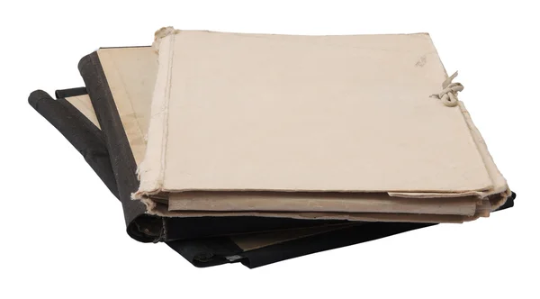 Stos starych folderów — Zdjęcie stockowe