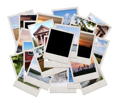 Stack of photo shots clipart